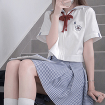 (Cherry Garden High) Feet feet JK Original uniform School Water Supply Handwear Short Skirt Short Sleeve Shirt