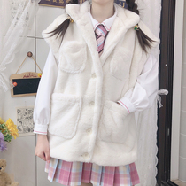 (suede Machia) foot room JK original autumn and winter warm pocket Machia soft girl jacket