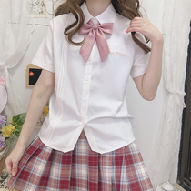 (Romance poetry) Spring summer long sleeve short sleeve thin section foot room JK original embroidery 100 hitch shirt round collar blouse