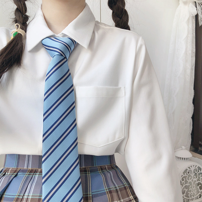 Fan Feedback Price (foundation 100 hitch) Feet Room Homemade Pill Broadside Collar Loose JK Soft-girl Long-sleeved Shirt