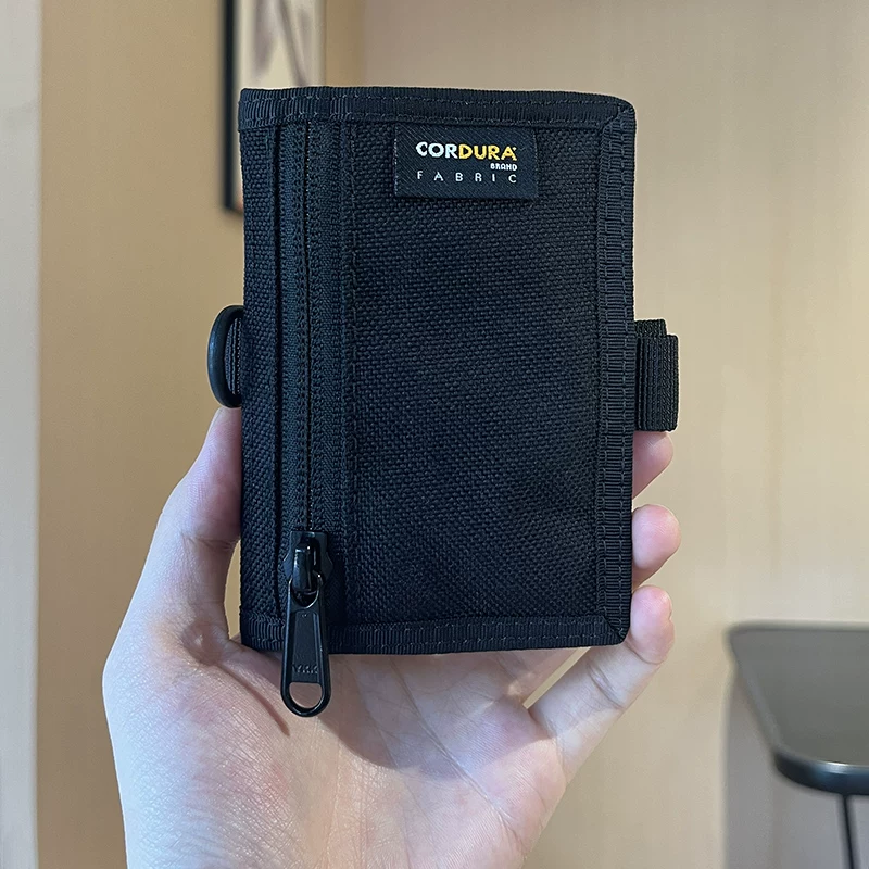Нейлоновый универсальный держатель карт, кошелек на Velcro, японский и корейский стиль