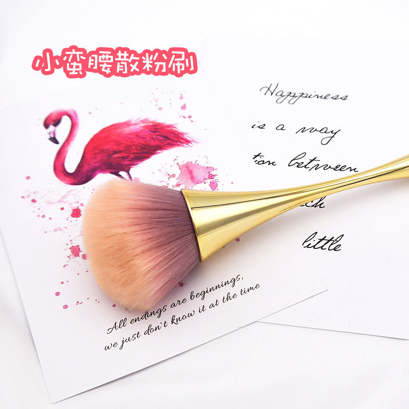 Loose powder brush a large oversized fluffy highlight makeup brush soft hair setting makeup powder brush beauty makeup blush brush