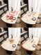 Oval dining table mat, wash-free, waterproof, oil-proof, anti-scalding, light luxury, high-end leather folding round table, coffee table tablecloth mat