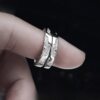 Fengliandieyi S999 sterling silver couple ring original design