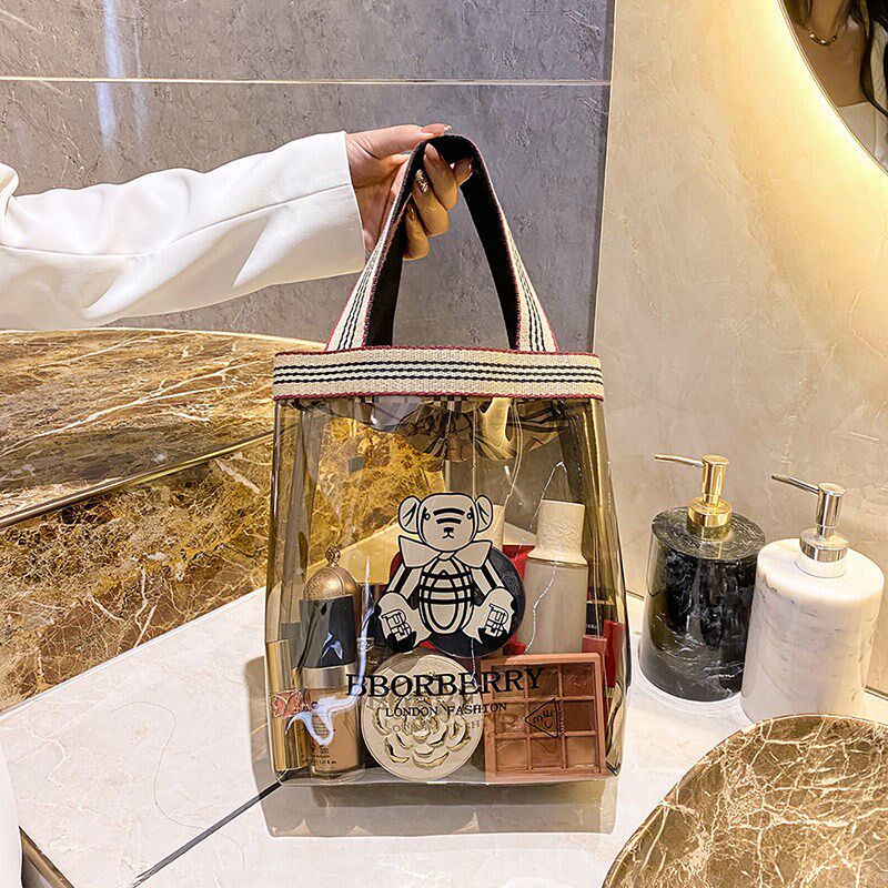 Bathhouse Bath Carry Bag New Large Capacity Wash Bag Winter Bath Bag Cosmetic containing package thickened PVC overdraft