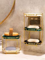 Soap bath soap box wall with red piercing wall hanging high-value soap box light luxury creativity