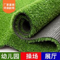 Green grass carpet gym lawn plastic outdoor gate court environmental protection green leather artificial roof insulation fake lawn
