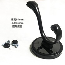 Coat Hook Wall Hook Wardrobe Indoor Bedroom Coat Hook Shoe Cabinet Hook Explosive Black Metal Single Hook