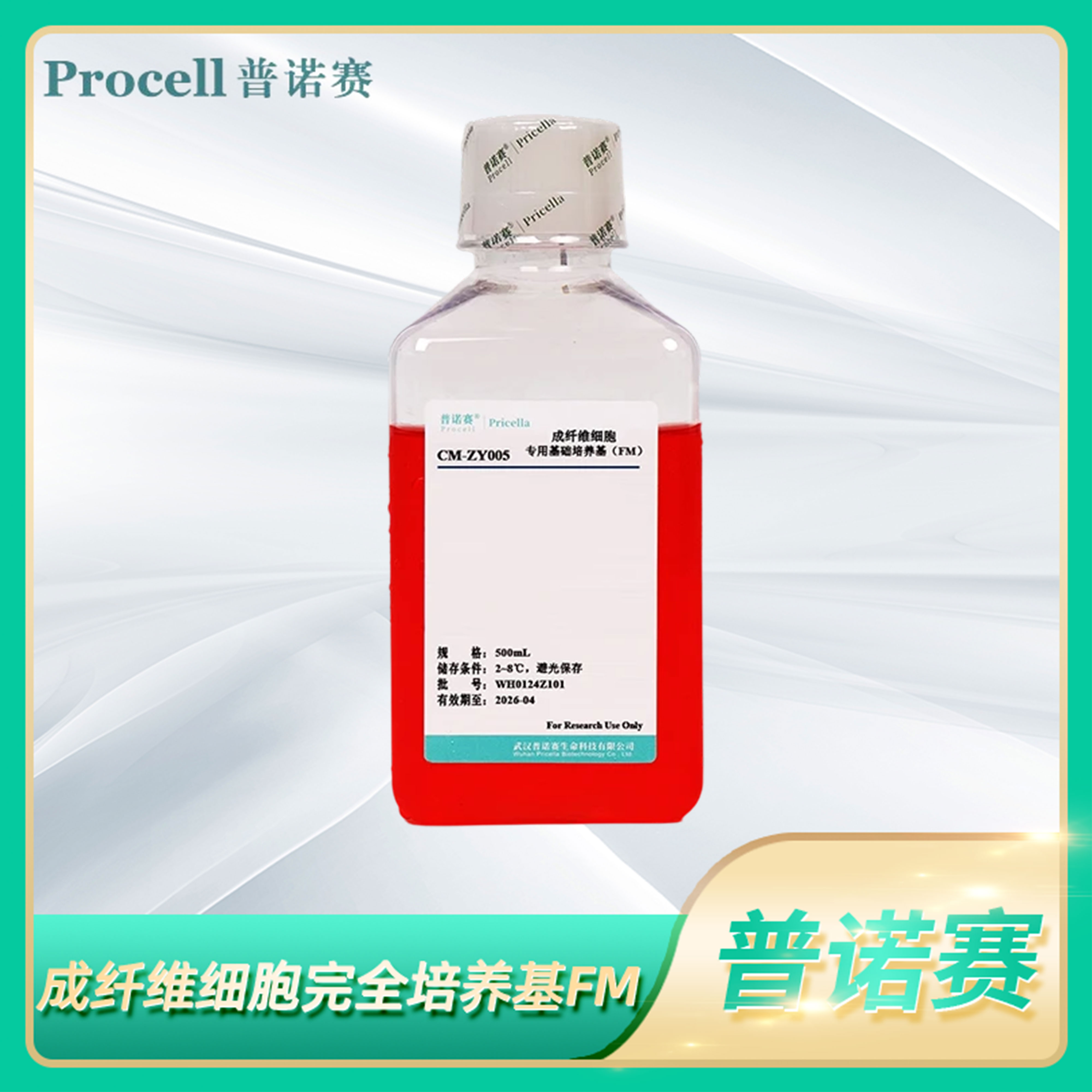 纤维细胞体外培养Fibroblast Medium (FM)成纤维细胞完全培养基FM