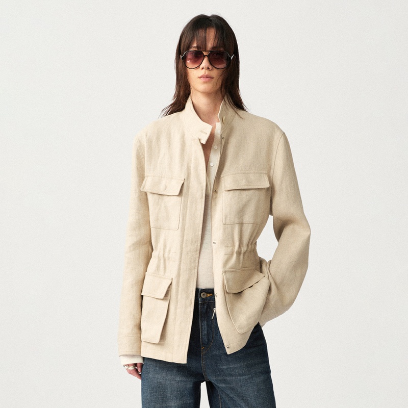 Liegee Safari Urban Exploration Linen Hunting Jacket Liegee Safari Urban Exploration Linen Hunting Jacket