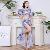 Dance and dance female practice classical fluttering dress Chinese clothing suit show Yun fan tops new yarn