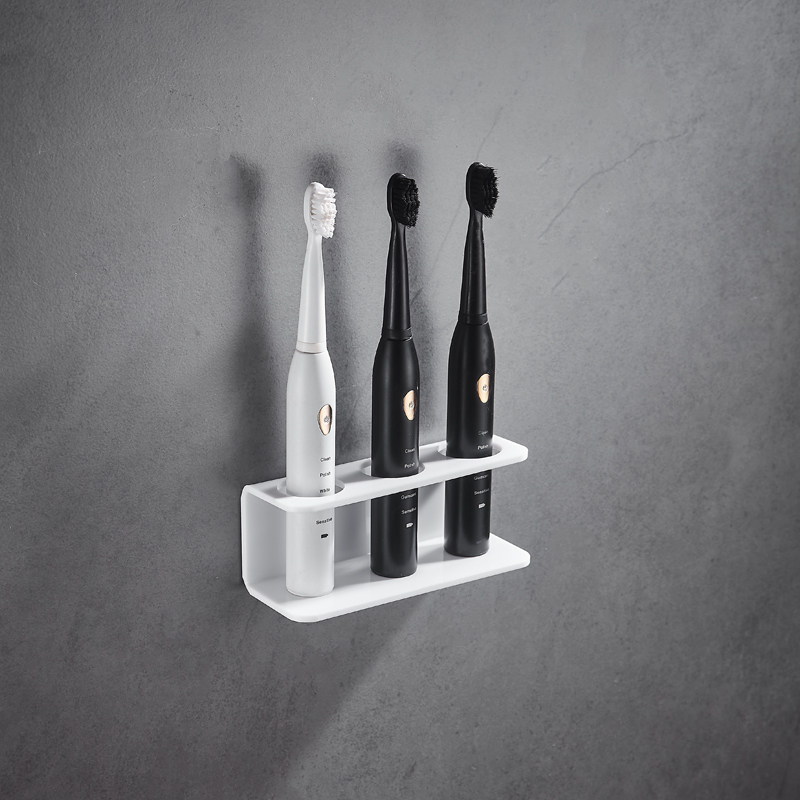 Makeup Room Teeth Storage Base Drain Wall-mounted Shelve Mesh Red Home Electric Toothbrushes Hanger Free