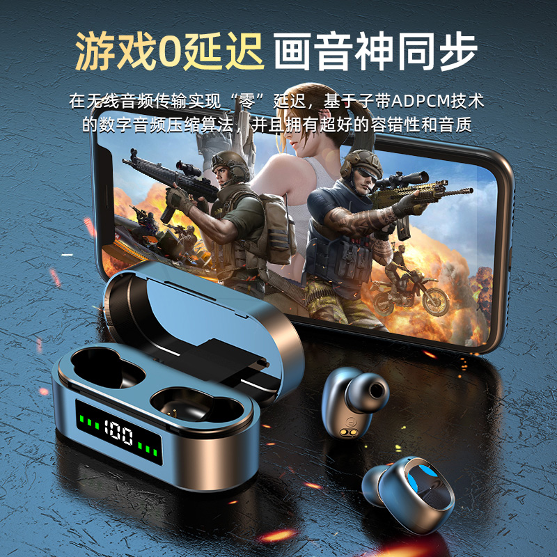 AMOI Xia Xin Zhen Wireless Bluetooth Headset Noise Cancellation 2022 New In-Ear Sports Super Long Endurance High Endurance High-end High Quality Boys and Girls Universal Applicable Vivo Xiaomi Huawei Apple