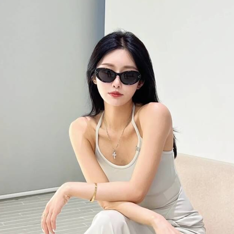 Xiaohongshu sunglasses female summer sunscreen 2022 new Korean version of the trendy high-end ins sunglasses anti-UV