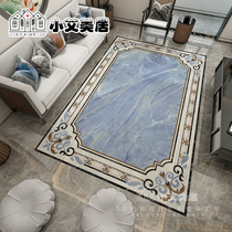 Modern light luxury living room marble floor tiles gray custom-shaped floor tiles entry door entrance hall mosaic tiles