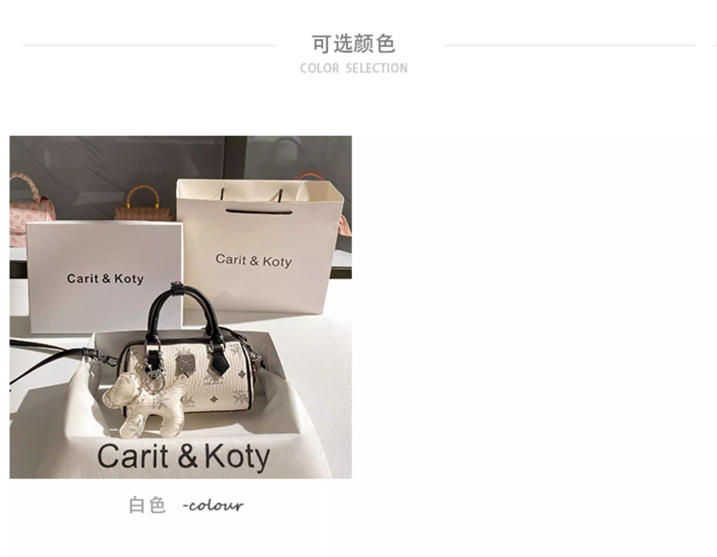 Клатч carit koty轻奢小众设计波士顿包包女2025秋季款高级感单肩枕头包 &