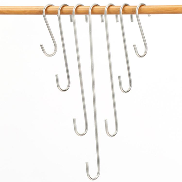 Clothing Shop S Hook Hook 20CM Long Hook S Type Metal Hook Round S Hook Gold Silver Dress Hook Hanger Hook