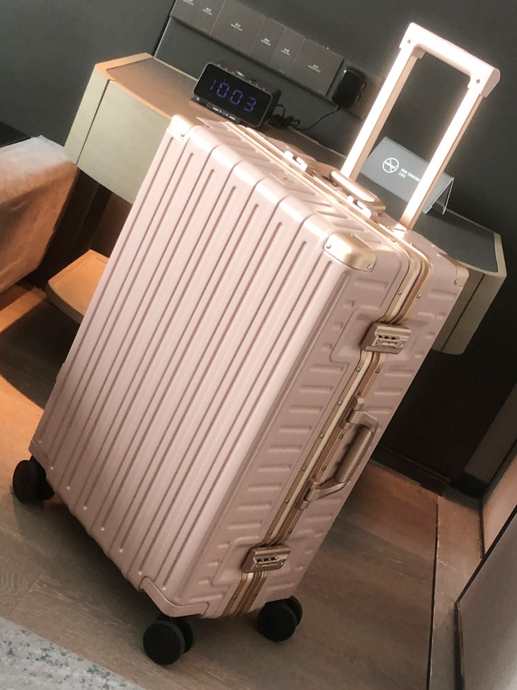 Aluminum frame PC suitcase trolley case boarding case 20 inch female trolley case universal wheel mute wheel male 22 inch 26