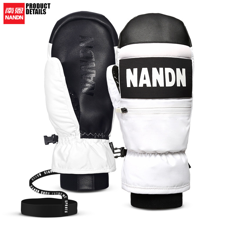 Nanen NANDN 20 new single and double board ski gloves wear-resistant waterproof warm riding gloves boring men and women