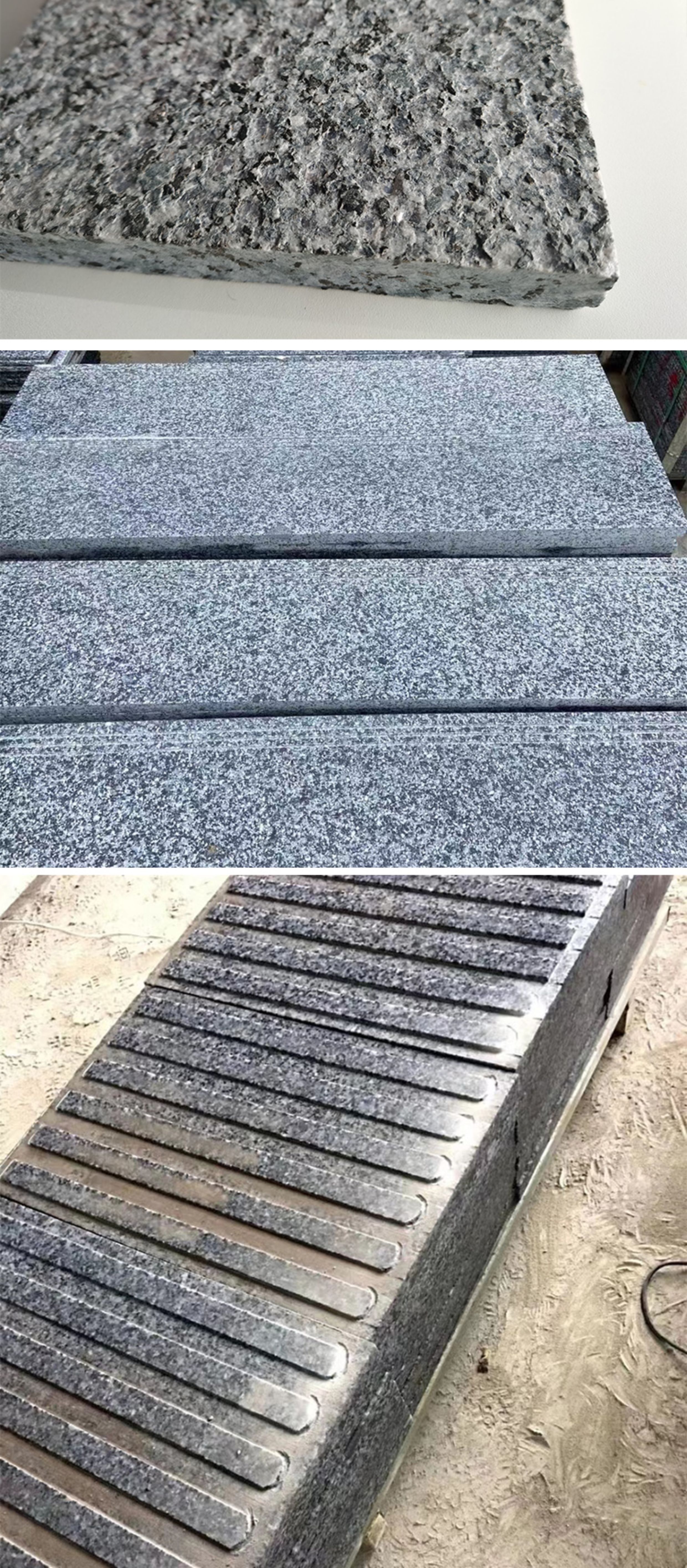 芝麻黑石材黑色花岗岩大理石地铺水沟板火烧面光面外墙干挂异形(图2)