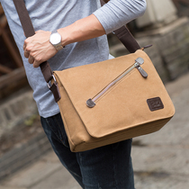 Thinking Shepherd Bag Single Shoulder Inclined Cross Multifunction Student Canvas Briefcase Backpacker Sport Postman Great Capacity Sports Casual