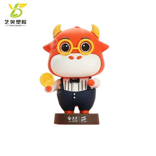 Фигурка, индивидуальная мультяшная кукла из мягкой резины из ПВХ, делается под заказ, с печатью вашего логотипа