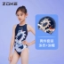 Áo tắm trẻ em Chauke dành cho nữ đua xe chuyên nghiệp Áo tắm tam giác một mảnh 2024 cuộc thi huấn luyện nhanh khô mùa thu đông mới hình ảnh bé trai bé gái mặc đồ bơi áo tắm trẻ con 