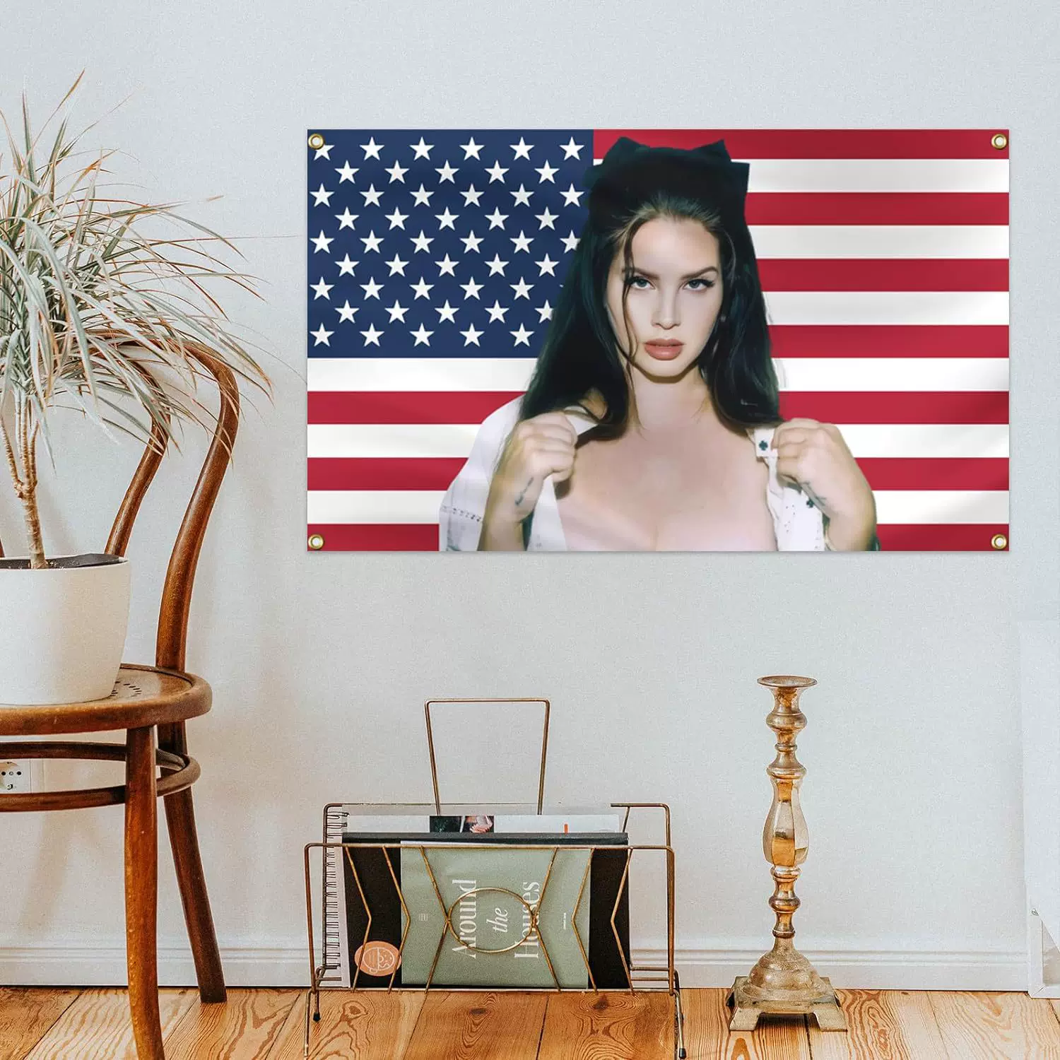 Lana De-l R-ey Lana De-Ly Флаг 3X5FT Полиэстер настенный декор
