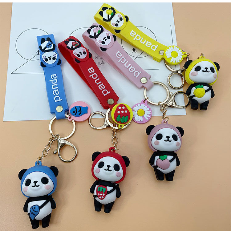 2022 Ice and Snow Keychain School Bag Pendant Souvenir Souvenir Cartoon Doll Ornament Bridge Pier Panda Ornament