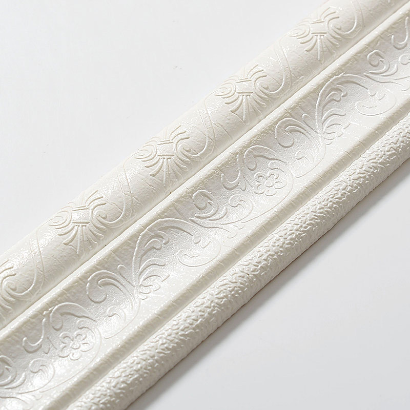 Self-adhesive 3d three-dimensional foam wall stickers waist line decorative edge sealing background wall border line anti-collision waterproof skirting board