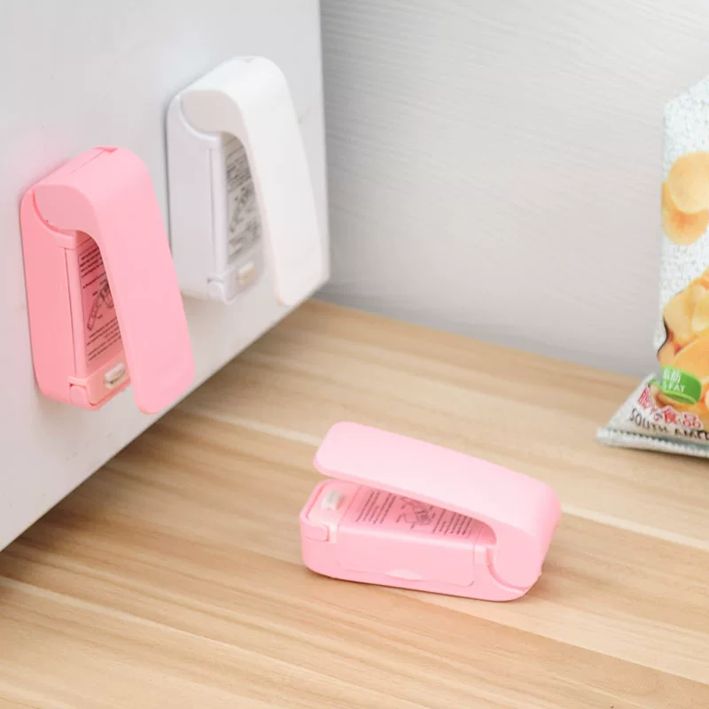 [Snack plastic bag mini sealing machine Candy color snack hea]