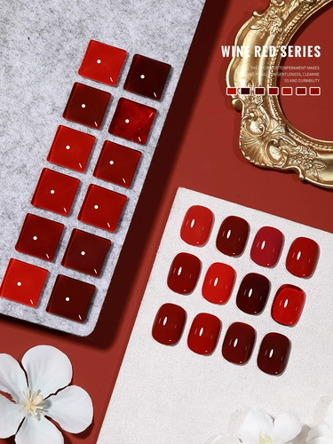 Бордовый лак для ногтей, комплект, популярно в интернете, широкая цветовая палитра, новая коллекция, 36 цветов