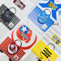 Password padlock student dormitory cabinet lock gym suitcase bag zipper lock anti-theft small lock metal