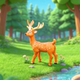 Micro-Landscape Pvc Ornaments, Horticultural Plants, Deer Animal Ornaments, Deer Family DIY Accessories