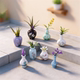 Micro-Landscape Resin Creative Artificial Vase Porcelain Vase Retro Small Ornaments High-End Niche DIY Decorative Ornaments