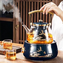 Grammer Trade Electric Furnace Cooking Tea With High Temperature Resistant Glass Lifting Beam Steam Teapot Fully Automatic Electric Pottery Stove Burning Water Health Preserving Pot