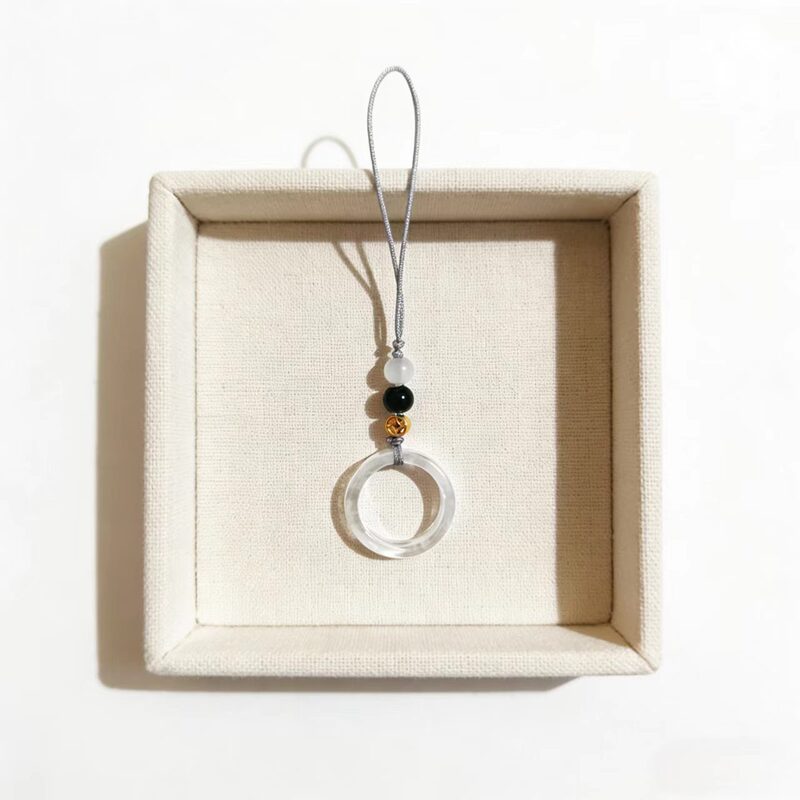 Mobile Phone Pendant Ring Chain Style Anti-Tarnish Crystal Resin Ring Accessory Car Key Chain Bag Pendant Key Chain USB Drive