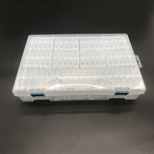 Прозрачная бриллиантовая коробка для хранения, бусины ручной работы, браслет из бисера, блестки для ногтей, бутылка, 60 ячеек