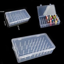 42-axis plastic thread box household storage box multi-functional special transparent sewing thread box set customized small size cross-border