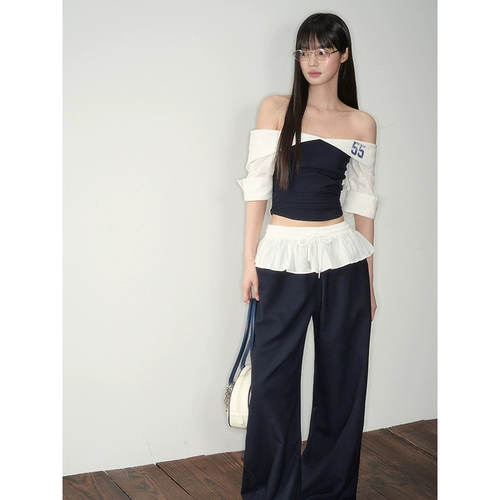 Soote Season Оригинальные спортивные динамичные штаны, открытые плечи