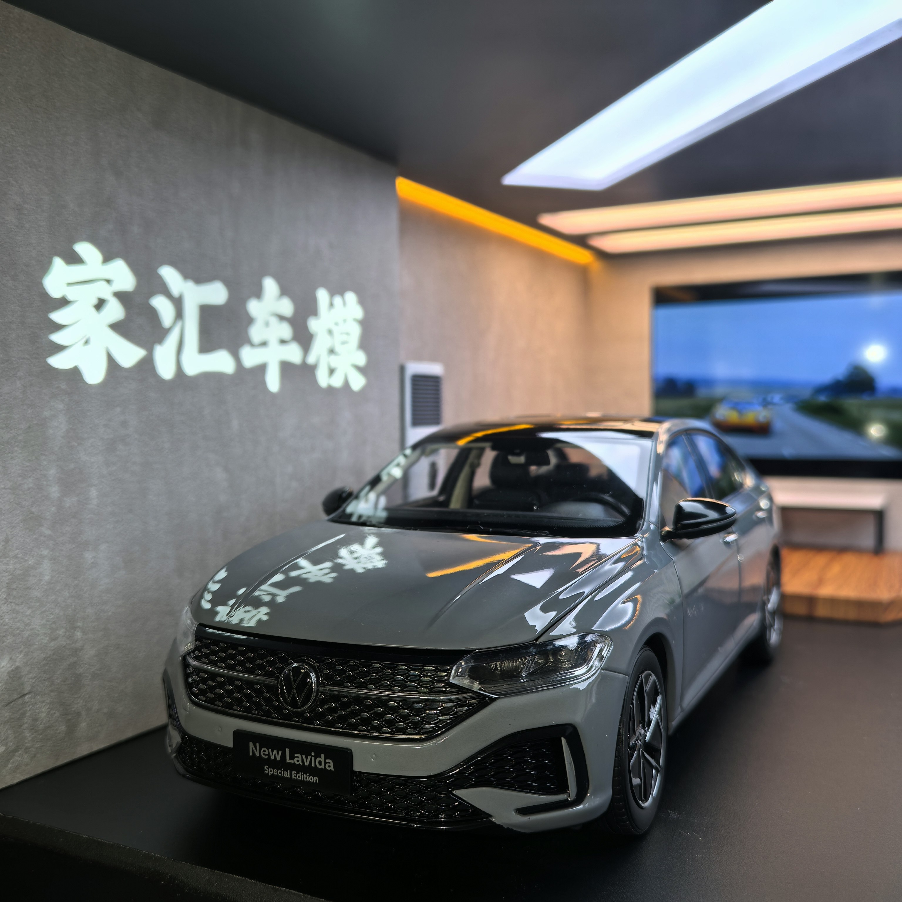 Оригинал 1:18 SAIC-Volkswagen New Lavida Starry Sky Edition 2022 Украшение легкосплавной модели автомобиля Lavida