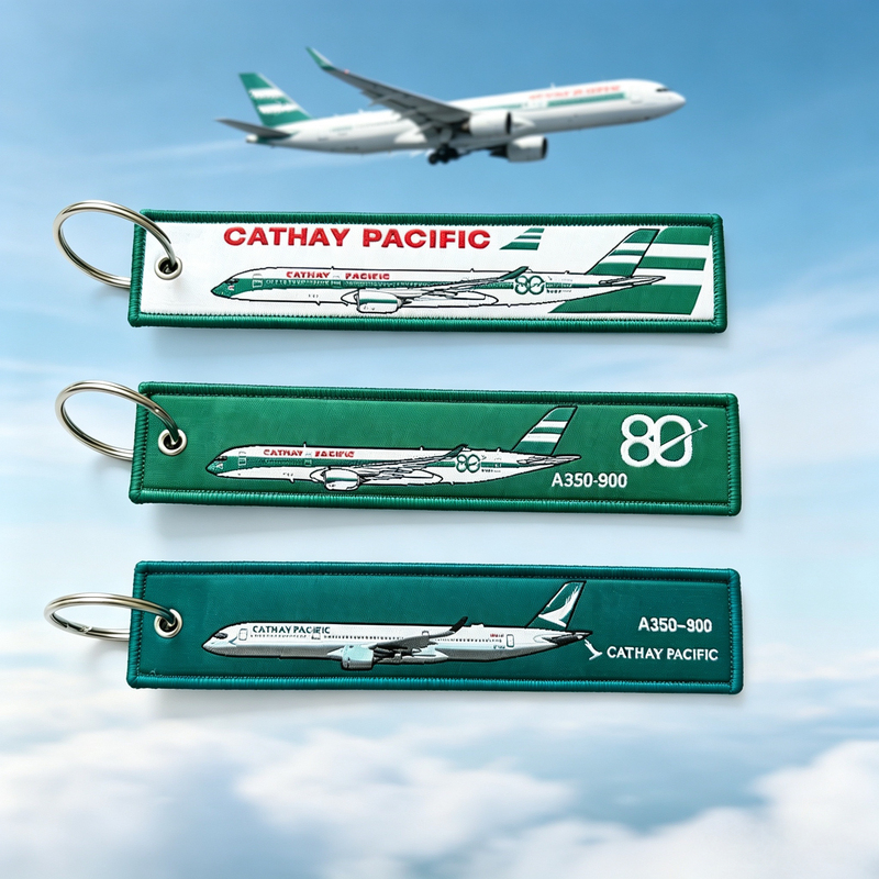 [Cathay Pacific] Same Style 80Th Anniversary Special Edition Keychain, a Gift for Aviation Enthusiasts