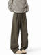 Japanese Style Simple Silhouette Scimitar Pants for Men and Women, Trendy Brand Cleanfit Loose and Drapedy Wide-Leg Versatile Casual Pants