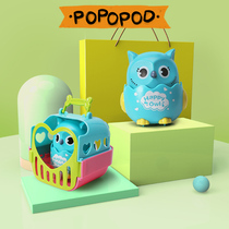 Childrens inertia pull-back toy car boy pressing animal car 1-3 years old baby wind-up toy car puzzle car