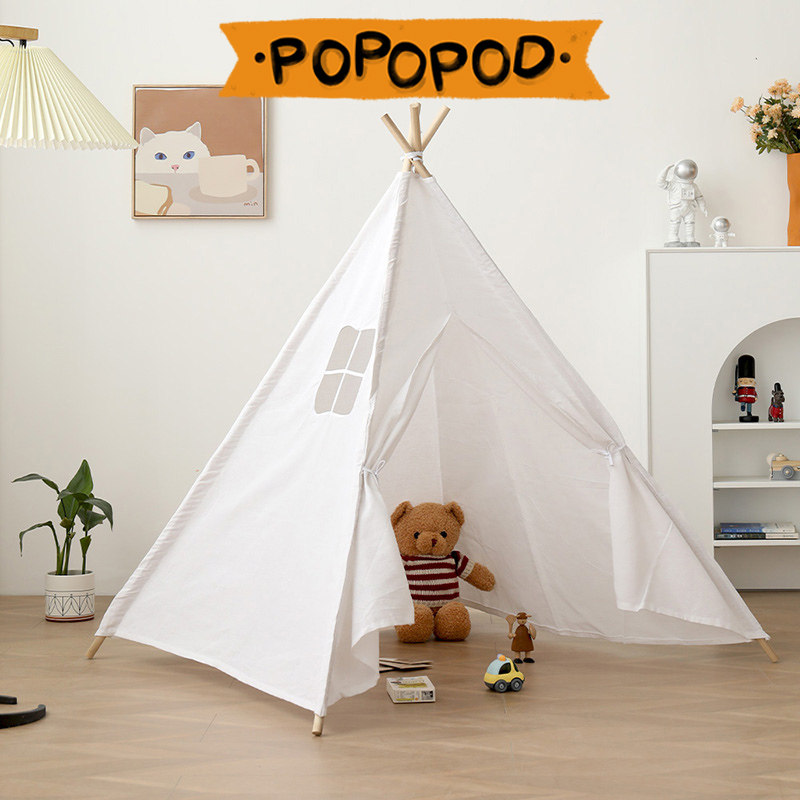 Children's tent hand-painted Indian indoor game house princess toy house baby gift photo props