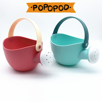 Douyin same style childrens mini shower bathtub play with water play water toy beach outdoor play sand cute pink blue kettle