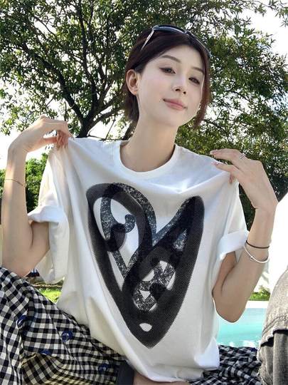 Lazy Style Casual Sports Suit for Women, New Summer Style for Students, Loose Korean Style Fashionable Short-Sleeved Wide-Leg Pants Two-Piece Set