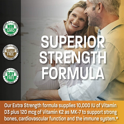 Американская прямая почтовая почта Бронсон Витамин K2 D3 MK7 СЕРД СЕРДА СЕРДА 10000IU кальций кальций кальций кальций