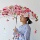 Чистая знаменитость подвесные цветы diy цветочный занавес материальный пакет имитация цветочной подвески шерстяной шар кулон Новогоднее платье на окно mini 4