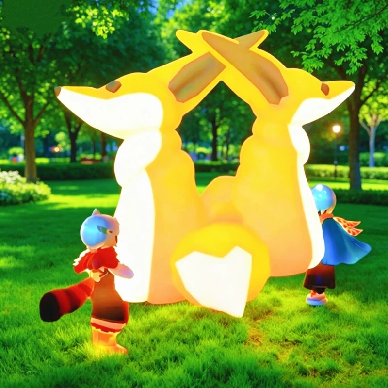 Light Encounter Giant Fox Badge Fox Plush Toy Fox Plush Pin Keychain Pendant Nfc Scan Light Encounter Giant Fox Badge Fox Plush Toy Fox Plush Pin Keychain Pendant Nfc Scan